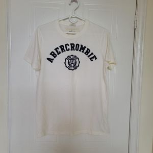 Abercrombie & Fitch Men's Muscle Short Sleeve T-shirt, XL, White